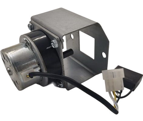 5.5W 2.4RPM Pellet Auger Motor Kompor Pelet Auger Shaft Shade Pole Dengan Braket Logam