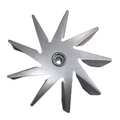 114mm Diameter Fireplace Fan 9 Blades Galvanized Sheet Untuk Pellet Kompor
