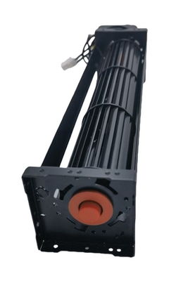 Tangential Blower Cross Flow Fan Elektroforesis Hitam 120V 60HZ 260mm Untuk oven listrik