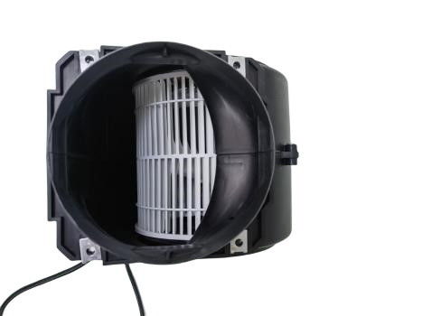 Kipas Blower AC Sentrifugal Shell Plastik Hitam Untuk Pembersih Udara Cooker Hood