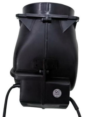 Kipas Blower AC Sentrifugal Shell Plastik Hitam Untuk Pembersih Udara Cooker Hood