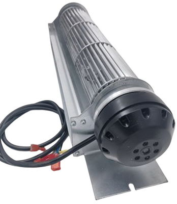 86mm X 360 AC Cross Flow Blower Fan Aliran Sentrifugal 100W 0.88A Motor Rotor Eksternal