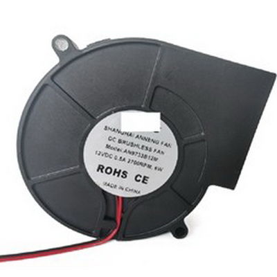 IP42 12V 3.6W DC Centrifugal Blower Fan Ventilasi Udara Sistem Pendingin Listrik
