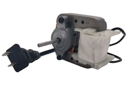 2.38&quot; 27W C Frame Electric Fan Motors Ac Single Phase Shaded Pole dengan colokan listrik
