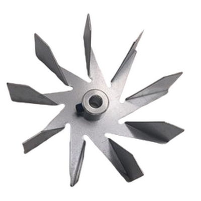 114mm Diameter Fireplace Fan 9 Blades Galvanized Sheet Untuk Pellet Kompor