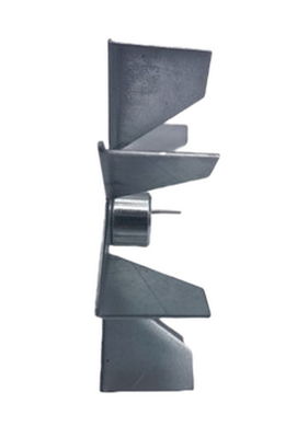114mm Diameter Fireplace Fan 9 Blades Galvanized Sheet Untuk Pellet Kompor