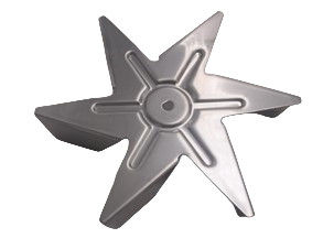 150mm Diameter Fireplace Fan 6 Blade Stainless Steel Untuk Kompor Oven