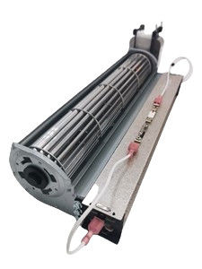 Kipas angin aliran silang 27W dengan elemen pemanas PTC untuk 120V 60HZ